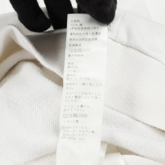 セリーヌ CELINE ルーズ スウェットシャツ パーカー 衣料品 トップス コットン メンズ ホワイト系 / ブラック系 2Y479052H 【中古】
