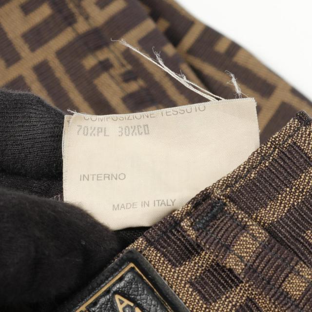 フェンディ FENDI ズッカ柄 パンツ 衣料品 ボトムス コットン  