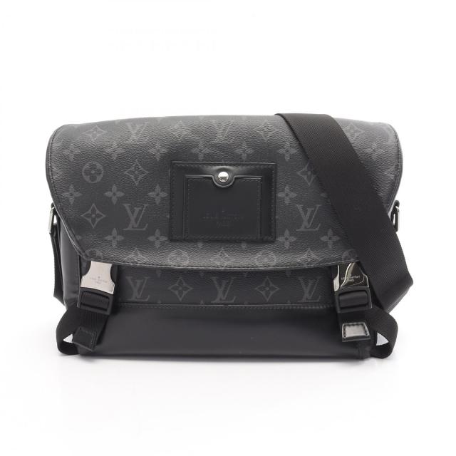ルイ・ヴィトン LOUIS VUITTON メッセンジャーヴォワヤージュPM モノグラムエクリプス ショルダーバッグ バッグ PVCコーティングキャンバス レザー メンズ ブラック系 M40511 【中古】