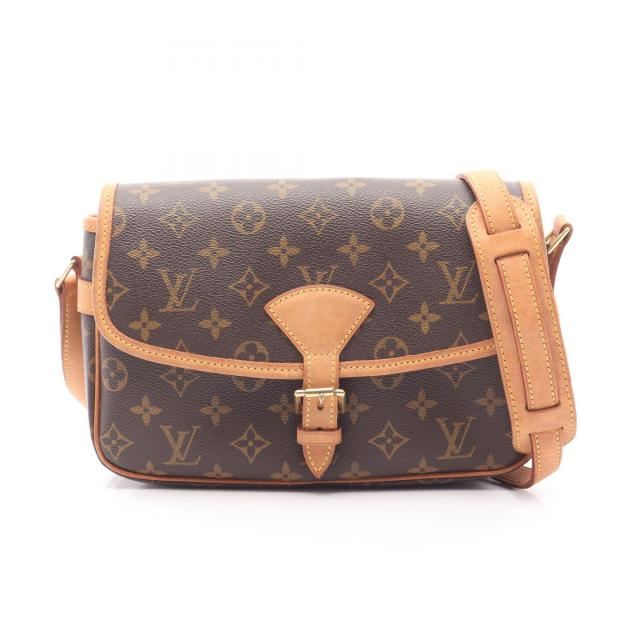ルイ・ヴィトン LOUIS VUITTON ソローニュ モノグラム ショルダーバッグ バッグ PVCコーティングキャンバス レザー レディース ブラウン系 M42250 【中古】