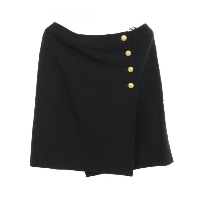 シャネル CHANEL ココマークボタン スカート 衣料品 ボトムス ウール  