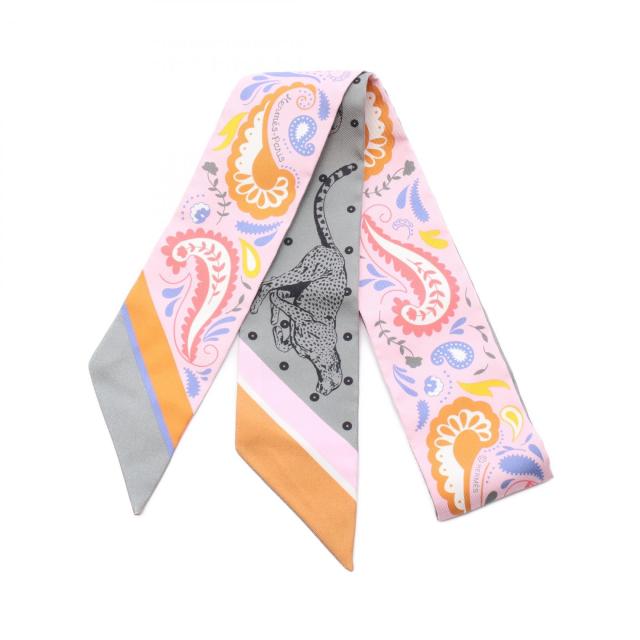 エルメス HERMES ツイリー スカーフ 衣料品 シルク レディース ピンク