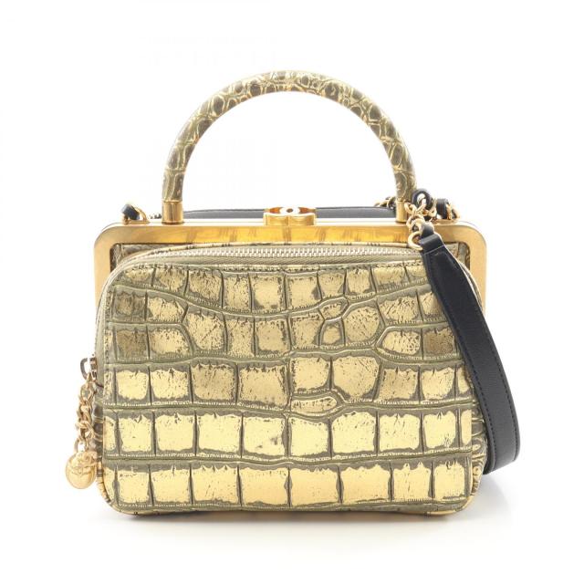 シャネル CHANEL ココマーク ショルダーバッグ バッグ レザー レディース ゴールド系 / ブラック系 【中古】