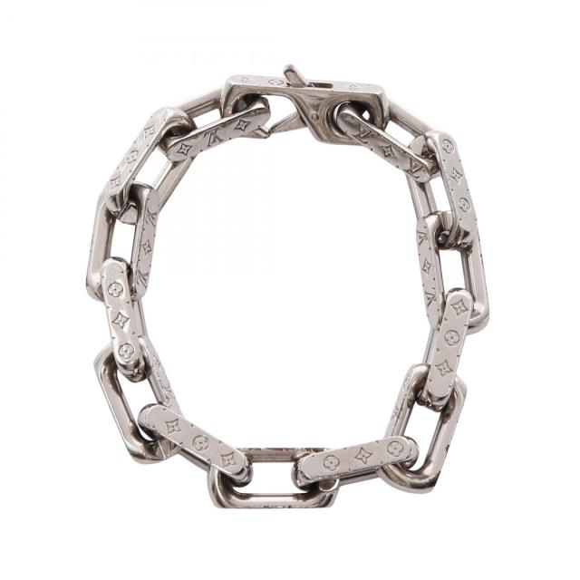 ●ルイヴィトン●コリエ・モノグラム●チェーン・シルバーブレスレット ルイ・ヴィトン LOUIS VUITTON コリエ チェーン モノグラム