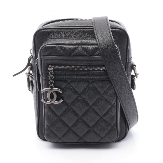 シャネル CHANEL マトラッセ ショルダーバッグ バッグ カーフ（牛革） レディース ブラック系 【中古】