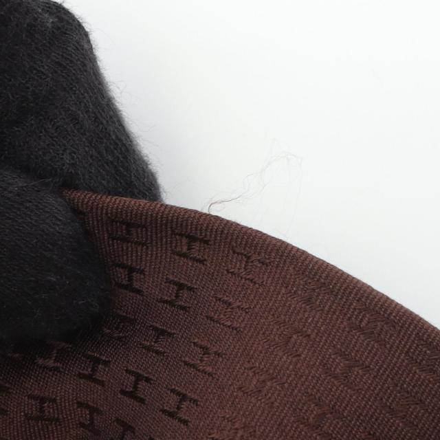 たくみ　HERMES ネクタイ H柄 ブラウン 高級 シルク エルメス HERMES H柄 ネクタイ 衣料品 シルク シルク メンズ