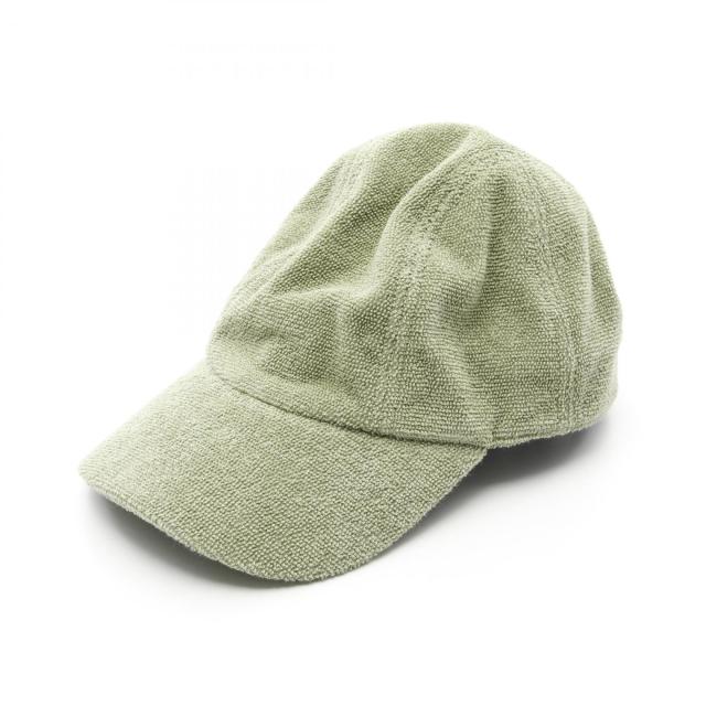 エルメス HERMES デイヴィス キャップ 帽子 コットン レディース グリーン系 【中古】