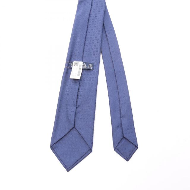 定番，新作】 エルメス HERMES ネクタイH柄 ブルー 水色系 店舗受取可