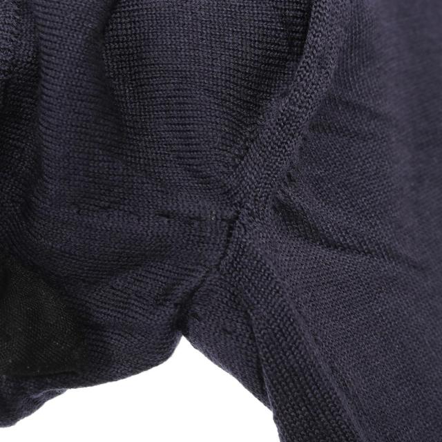 プラダ PRADA トライアングルロゴ ニット 衣料品 トップス ウール レディース ネイビー系 【中古】 プラダ PRADA トライアングルロゴ ニット 衣料品 トップス ウール