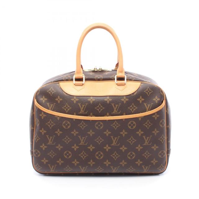 ルイ・ヴィトン LOUIS VUITTON ドーヴィル ボーリングヴァニティ ハンドバッグ バッグ PVCコーティングキャンバス レザー モノグラム レディース ブラウン系 M47270 【中古】