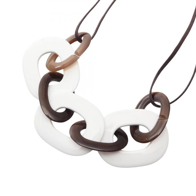 エルメス HERMES ネックレス バッファローホーン/ラッカーウッド