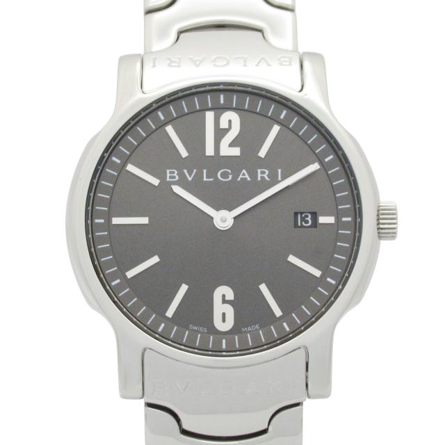 ブルガリ BVLGARI ソロテンポ メンズ腕時計 ST35S 青文字盤 箱付 楽天市場】【ウォッチ】BVLGARI ブルガリ ソロテンポ デイト ブルー