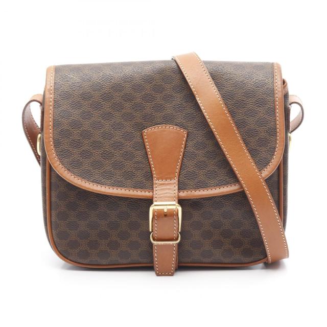 セリーヌ CELINE マカダム ショルダーバッグ バッグ PVCコーティング  