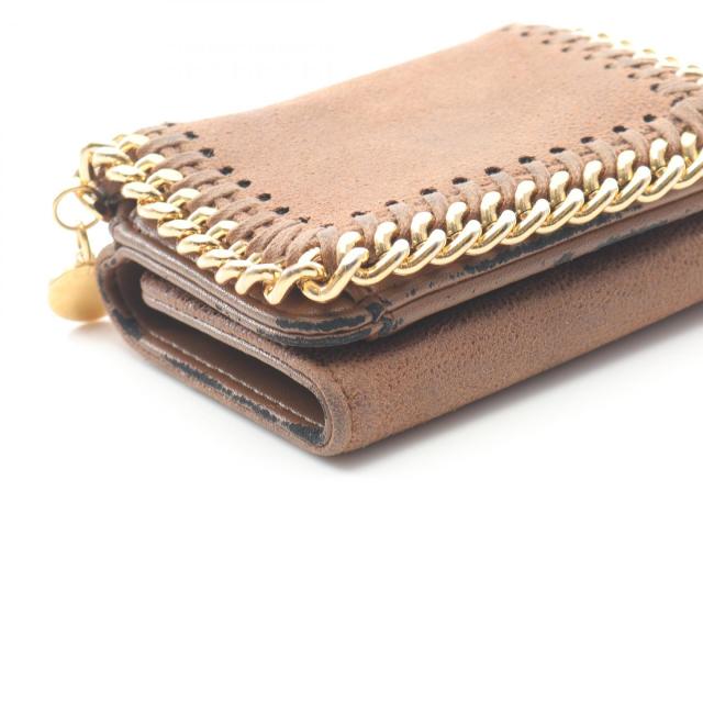 ステラマッカートニー Stella McCartney ファラベラ ミニウォレット 三つ折り財布 財布 フェイクレザー レディース ブラウン系 521371 【中古】 ステラマッカートニー Stella McCartney ファラベラ ミニウォレット 三