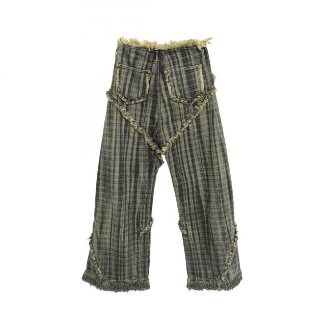 エゴンラボ EGONLAB Argyle Denim デニムパンツ 衣料品 ボトムス