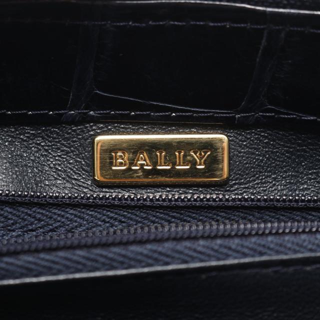バリー BALLY ハンドバッグ バッグ レザー レディース ネイビー系 【中古】 
