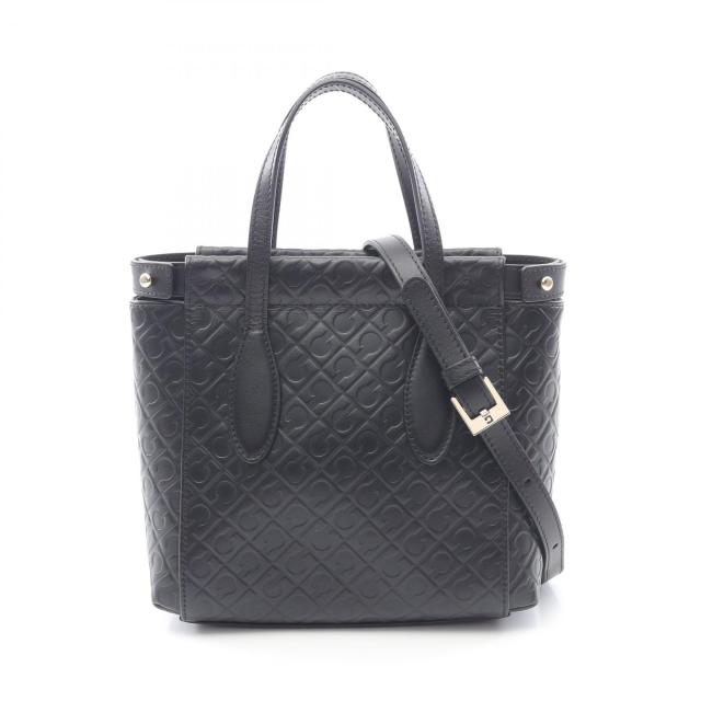 ゲラルディーニ GHERARDINI SOFTY ソフティ ハンドバッグ バッグ レザー レディース ブラック系 【中古】