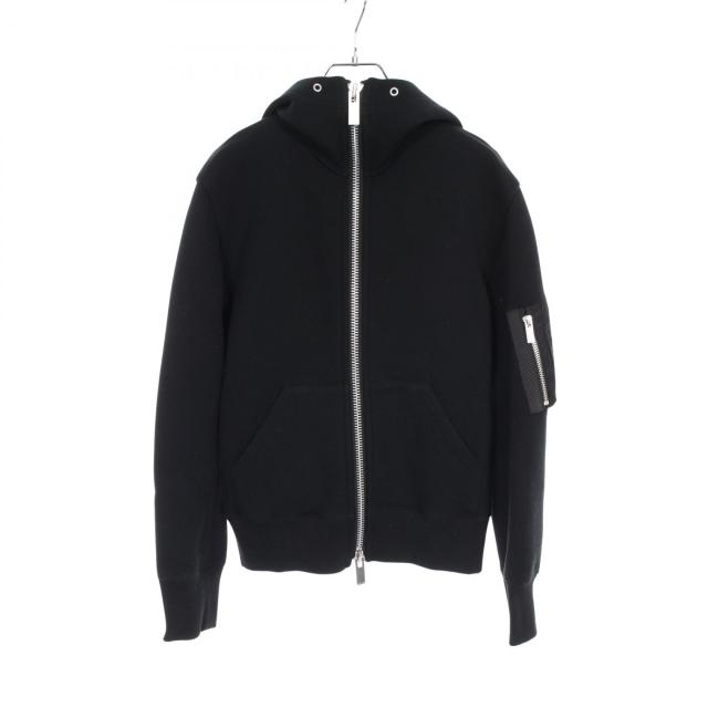 SACAI パーカー sacai(サカイ) / ジップパーカー/3/コットン/GRY/無地