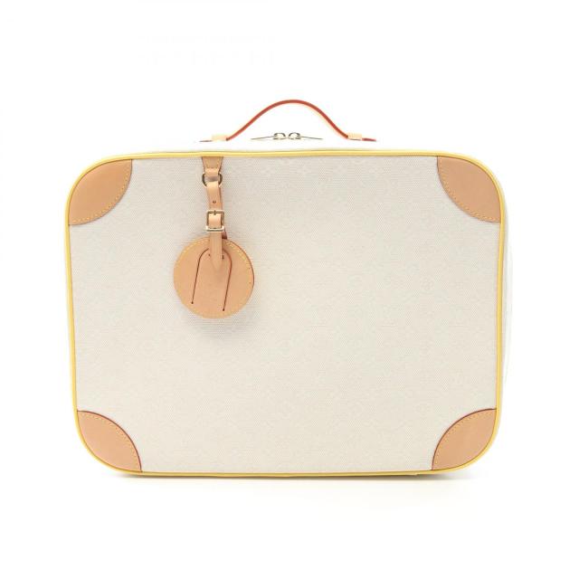 ルイ・ヴィトン LOUIS VUITTON ベビー スーツケース ハンドバッグ バッグ キャンバス レザー モノグラム・ジャガード レディース ホワイト系 / イエロー系 / ブラウン系 GI0846 【中古】