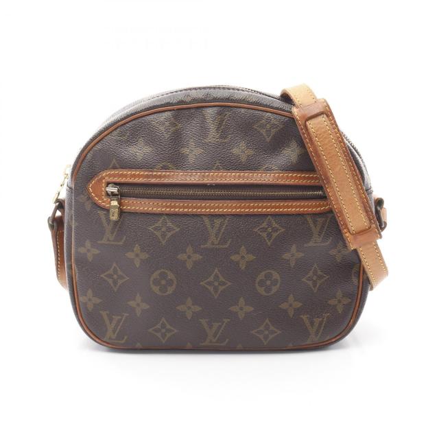 ルイ・ヴィトン LOUIS VUITTON サンリス モノグラム ショルダーバッグ バッグ PVCコーティングキャンバス レザー レディース ブラウン系 M51222 【中古】