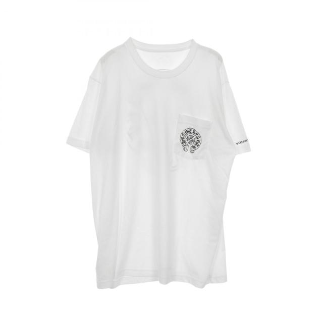 クロムハーツ CHROME HEARTS ホースシュープリント カットソー 衣料品 トップス コットン メンズ ホワイト系 【中古】