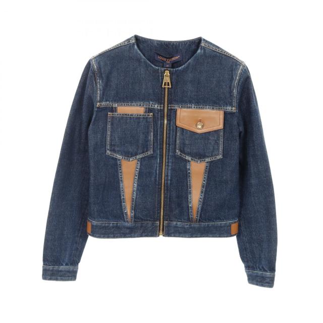 ルイ・ヴィトン LOUIS VUITTON デニムジャケット ブルー コットン