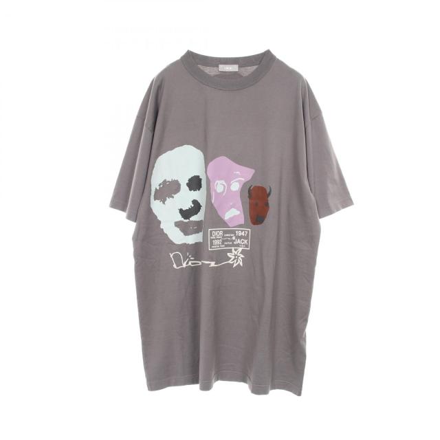 ディオール Dior DIOR × TRAVIS SCOTT カットソー 衣料品 トップス コットン メンズ ブラウン系 / マルチカラー 283J641B0677 【中古】