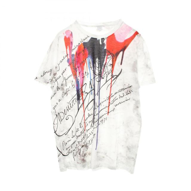 ベルルッティ Berluti カリグラフィ カットソー 衣料品 トップス コットン メンズ ホワイト系 / マルチカラー R17JRS46JAEC 【中古】