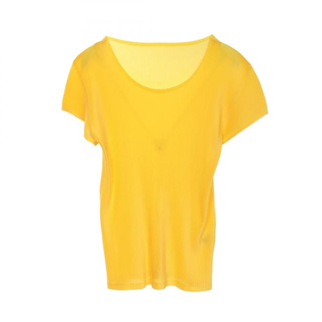 プリーツプリーズ PLEATS PLEASE カットソー 衣料品 トップス ポリエステル レディース イエロー系 PP81FK382 【中古】