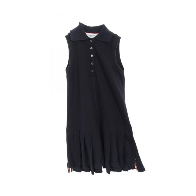トムブラウン THOM BROWNE ワンピース 衣料品 トップス コットン レディース ネイビー系 / ホワイト系 / レッド系 FJD057A-0050415 【中古】