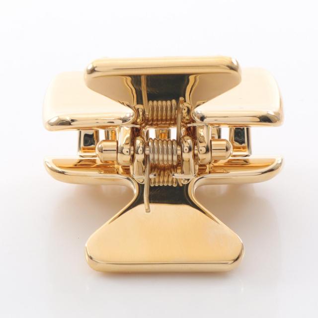 プラダ　prada ヘアクリップ　ゴールド PRADA プラダ トライアングルロゴ ヘアクリップ ゴールド - メルカリ