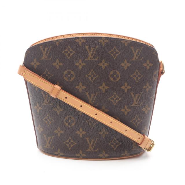 ルイ・ヴィトン LOUIS VUITTON ドルーオ ショルダーバッグ バッグ PVCコーティングキャンバス レザー モノグラム レディース ブラウン系 M51290 【中古】