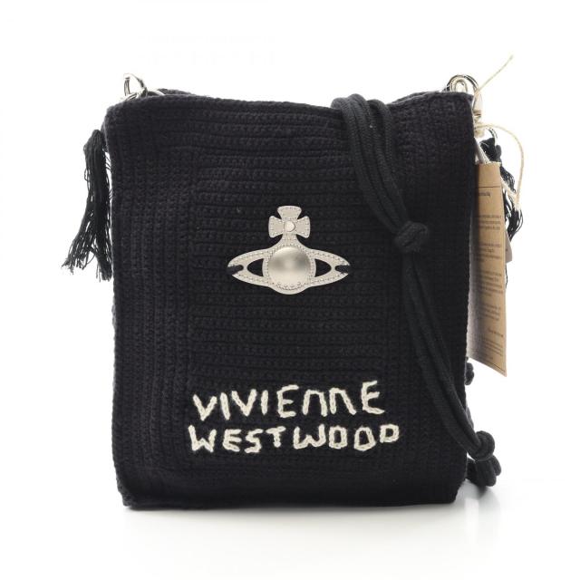 ヴィヴィアンウエストウッド レッドレーベル Vivienne Westwood Red Label MABEL CROCHET TOTE SMALL ショルダーバッグ バッグ キャンバス レディース ブラック系 4D030001UK004WN401 【新品】