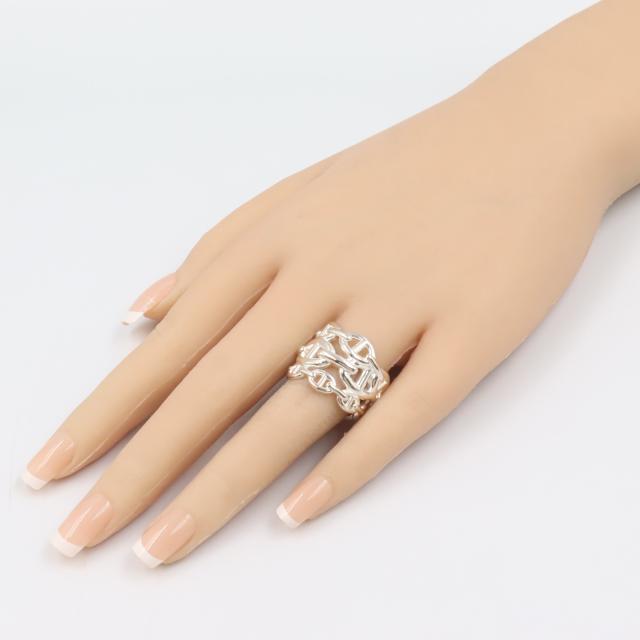 HERMES エルメス　シェーヌダンクル　アンシェネリング　size48 HERMES エルメス リング シェーヌダンクル アンシェネ GM Chaine d