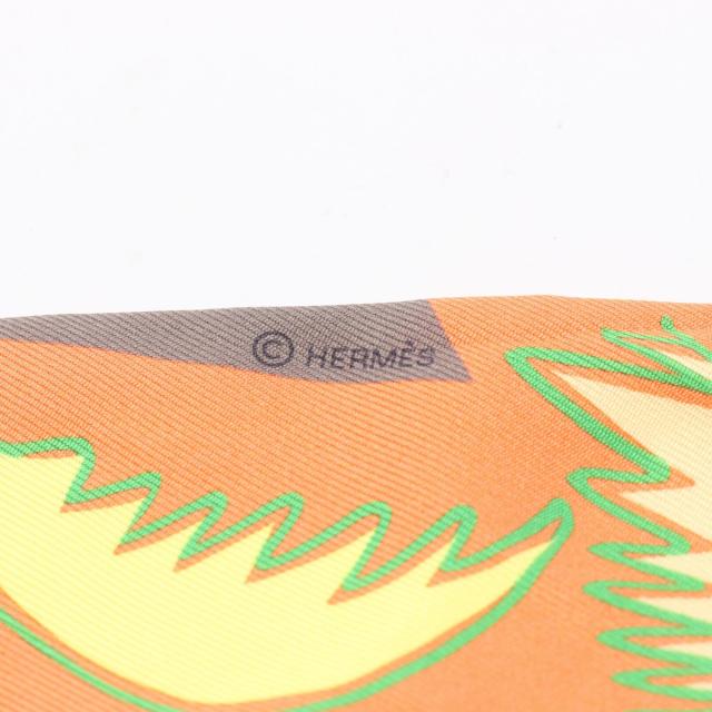 HERMES エルメス ツイリー☆イエロー オレンジ系 HERMES エルメス
