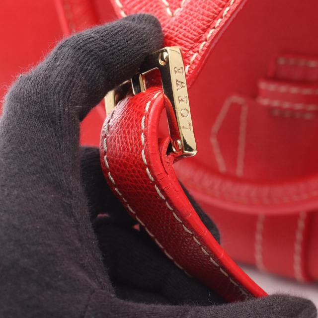 ロエベ LOEWE トラベラー ボーリング ハンドバッグ バッグ レザー