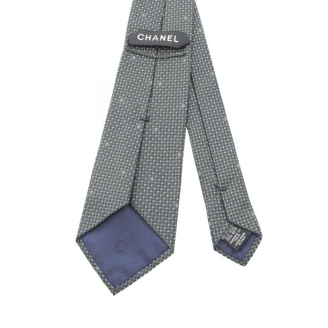 CHANEL シャネル　ネクタイ　ココマーク　グリーン　スーツ　シャツ　ソリッド CHANEL シャネル ネクタイ ココマーク グリーン スーツ シャツ