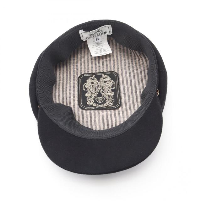 エルメス HERMES ベルイル シェーヌダンクル キャスケット 帽子