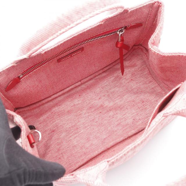 ミュウ ミュウ Miu Miu DENIM LOGO トートバッグ バッグ キャンバス