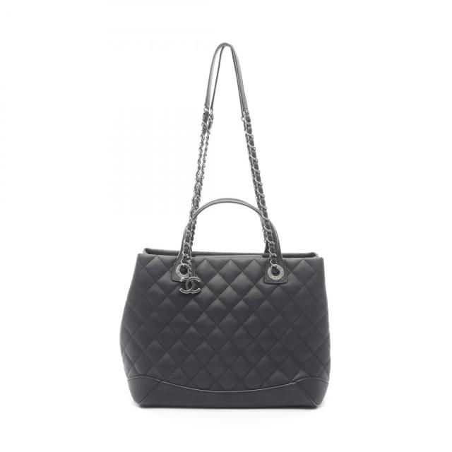 シャネル CHANEL マトラッセ トートバッグ バッグ レザー レディース ブラック系 【中古】