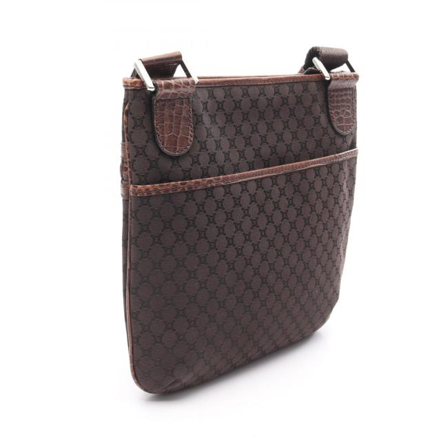 CELINE セリーヌ マカダム PVC レザー ショルダーバッグ ブラウン 楽天市場】セリーヌ Celine マカダム ショルダーバッグ PVC レザー