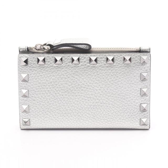 VALENTINO ヴォレンティノ 2つ折り財布 ライトグレー 【鑑定済】箱付き VALENTINO 財布 ライトグレー VALENTINO ヴォレンティノ 2つ折り財布