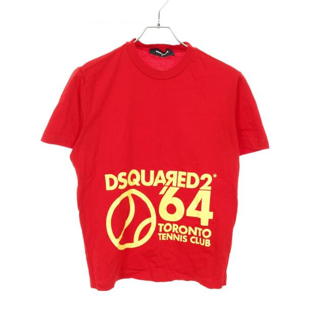 ディースクエアード DSQUARED2 TENNIS CLUB SLOUCH カットソー 衣料品 トップス コットン メンズ レッド系 / イエロー系 【中古】