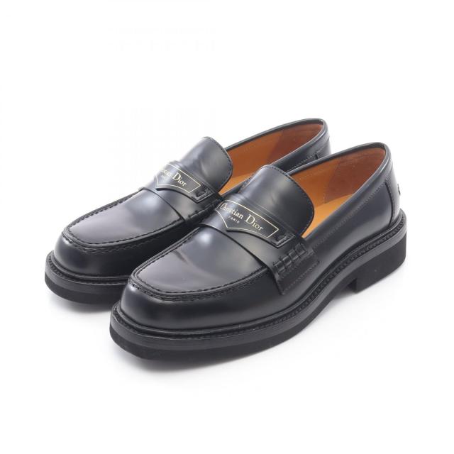 ディオール Dior DIOR BOY ローファー 靴 レザー レディース ブラック系 【中古】