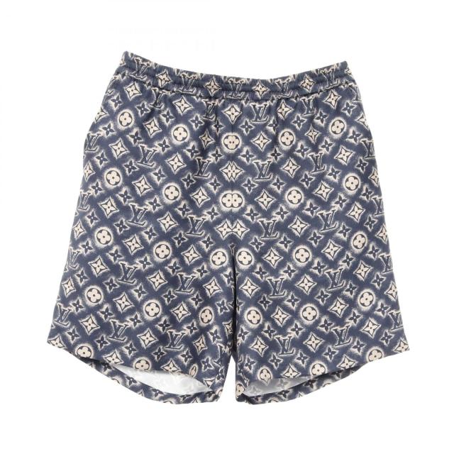 ルイ・ヴィトン LOUIS VUITTON モノグラム パンツ 衣料品 ボトムス シルク メンズ ネイビー系 / ベージュ系 - 【中古】