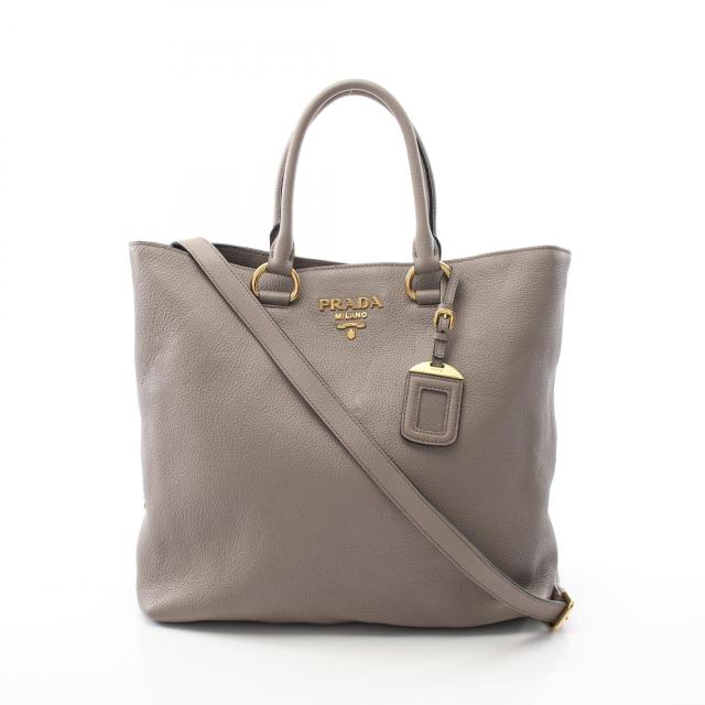 PRADA プラダ VITELLO PHENIX レザー 2WAY トート ショルダー バッグ 新品同様品 ☆レザー2WAYハンドバッグ - BAULETTO IN PELLE VITELLO PHENIX （ブラック）