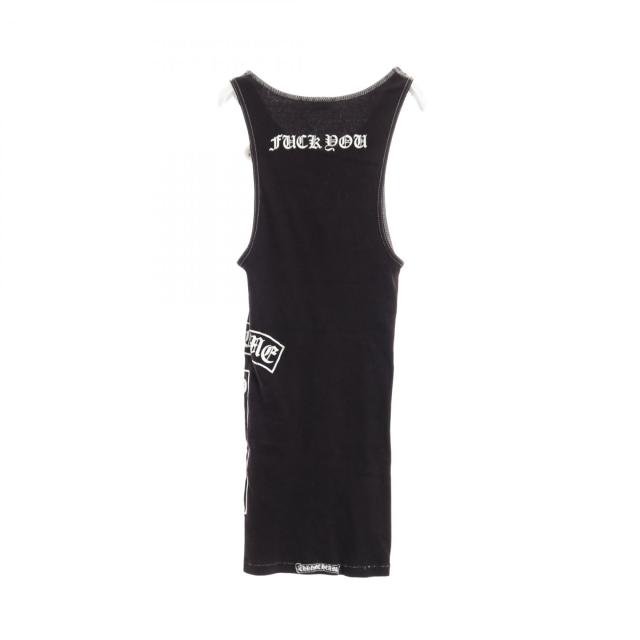クロムハーツ CHROME HEARTS CHクロス タンクトップ 衣料品 トップス コットン メンズ ブラック系 / ホワイト系 【中古】 クロムハーツ CHROME HEARTS CHクロス タンクトップ 衣料品 トップス