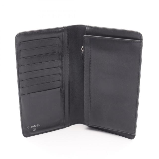 シャネル CHANEL ココマーク 二つ折り長財布 財布 レザー レディース