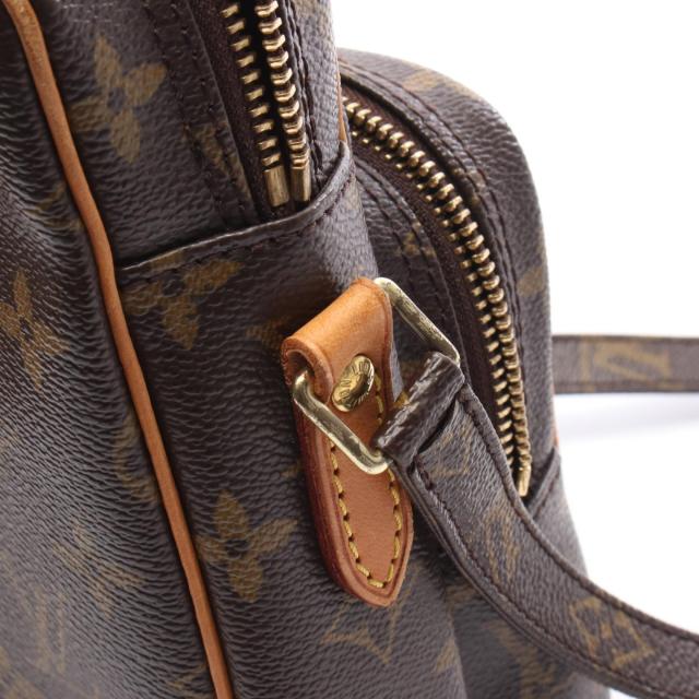 LOUIS VUITTON ルイヴィトン ショルダーバッグ ブラウン PVC ノエ パース モノグラム ショルダーバッグ PVC レザー ブラウン ルイ