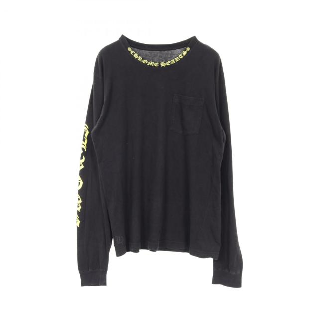 クロムハーツ CHROME HEARTS ネック ロゴ プリント 長袖 カットソー 39469
